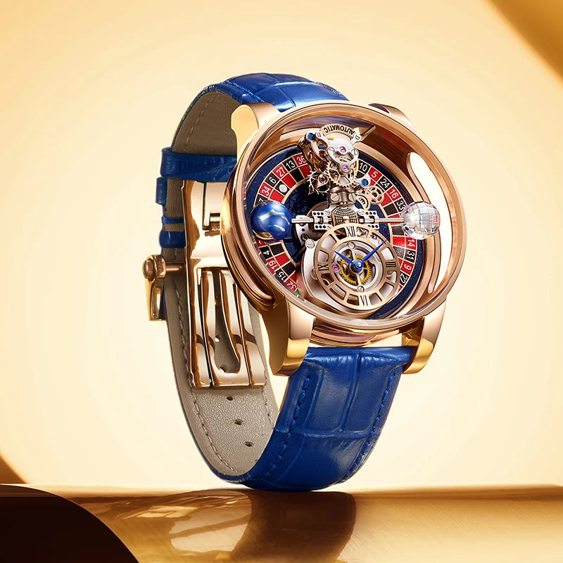 Celestial Elegance Roulette Watch - Pindu Design Men's Luxury Timepiece