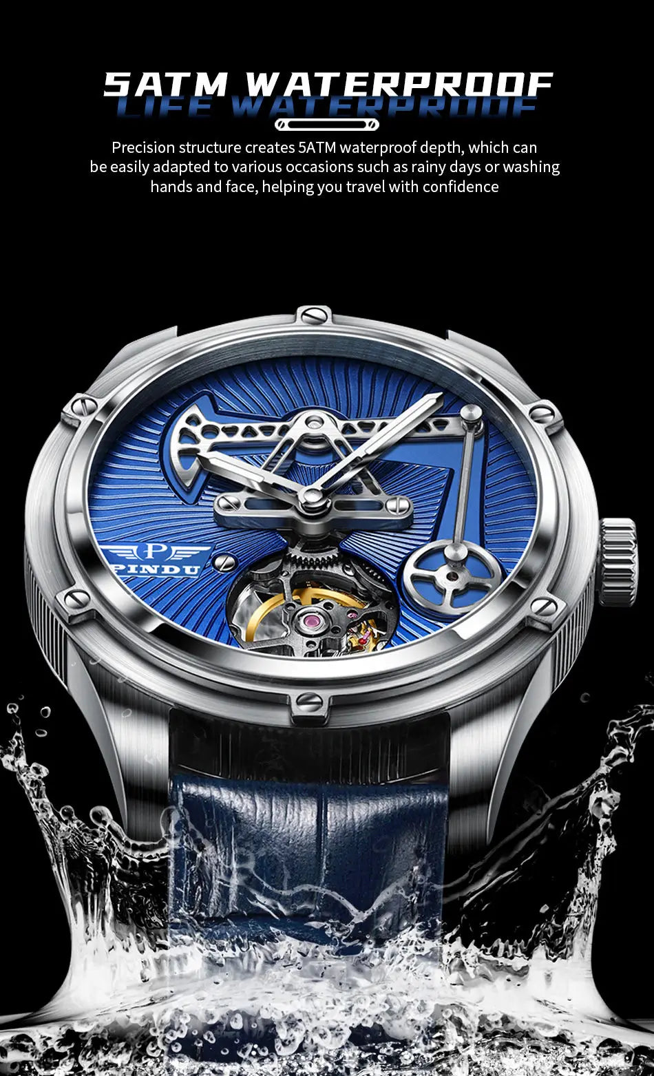 Pindu Prestige Automatic - Sapphire Timepiece