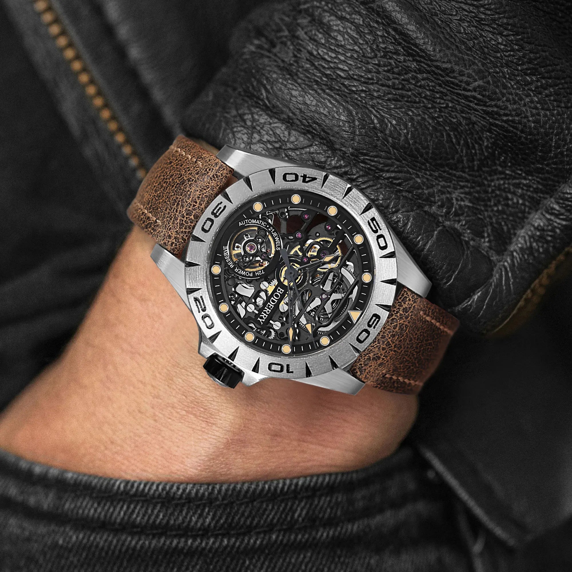 Titanium Mech 2.0: Automatic Urban Waterproof Timekeeper