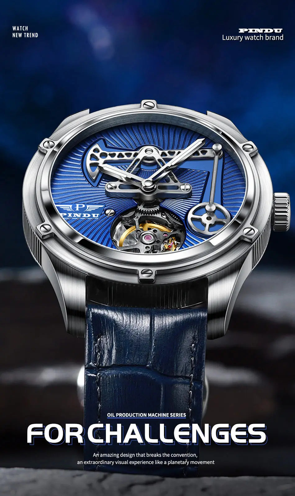 Pindu Prestige Automatic - Sapphire Timepiece